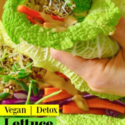 Easy Vegan Detox Lettuce Wraps