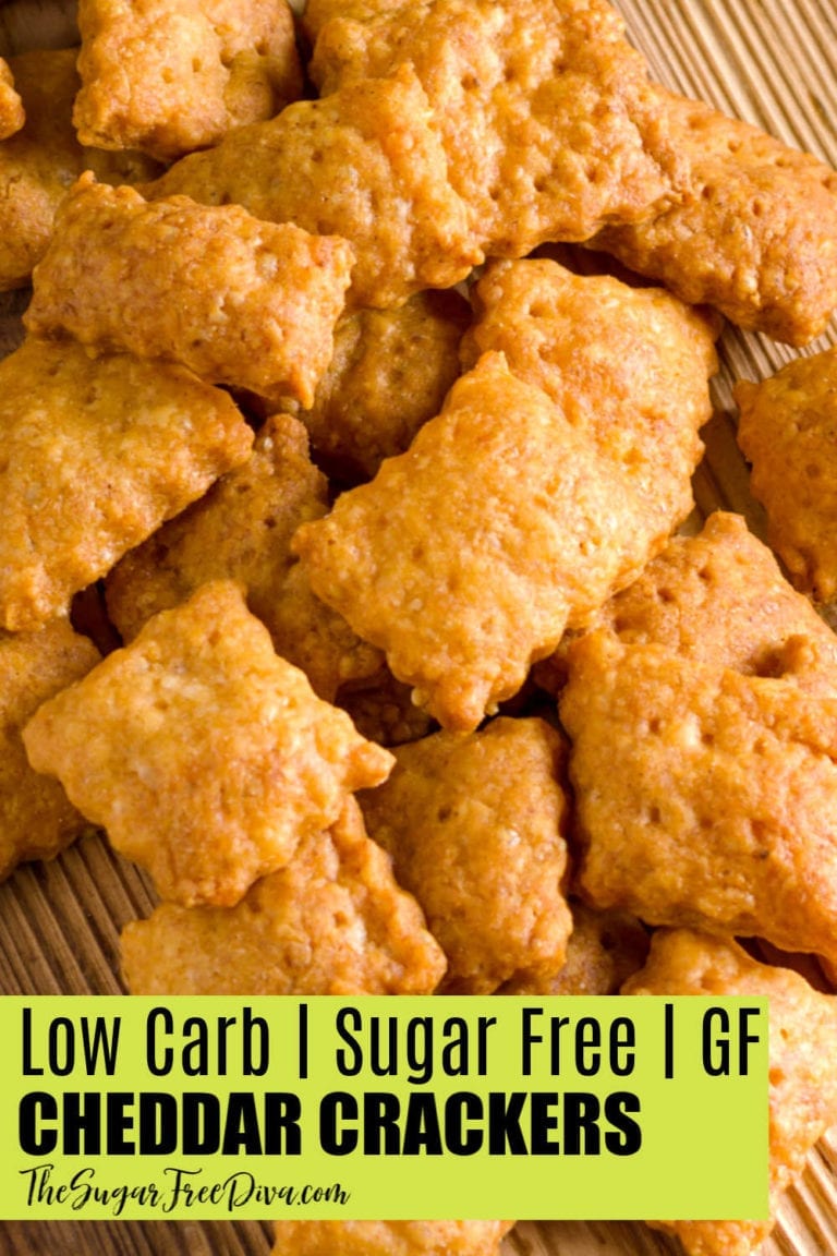 Low Carb Cheddar Crackers THE SUGAR FREE DIVA