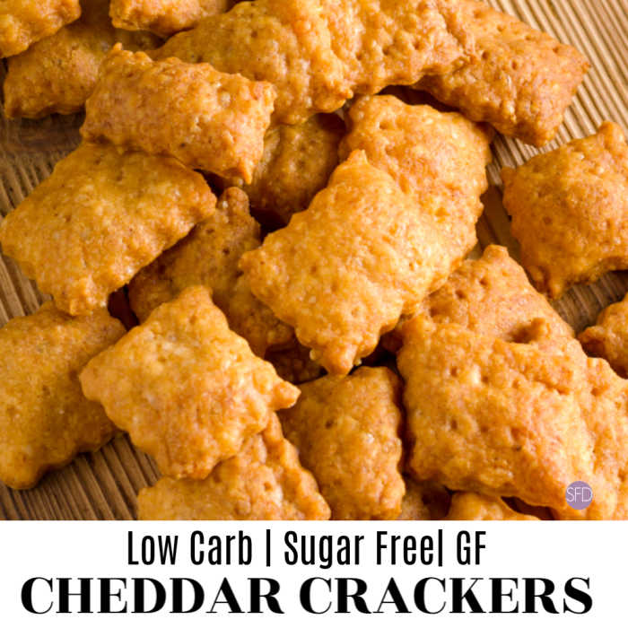 Low Carb Cheddar Crackers - THE SUGAR FREE DIVA