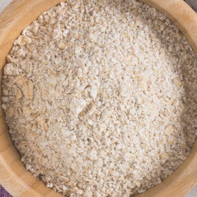 oats and wheat flour