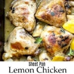 Low Carb Sheet Pan Lemon Chicken