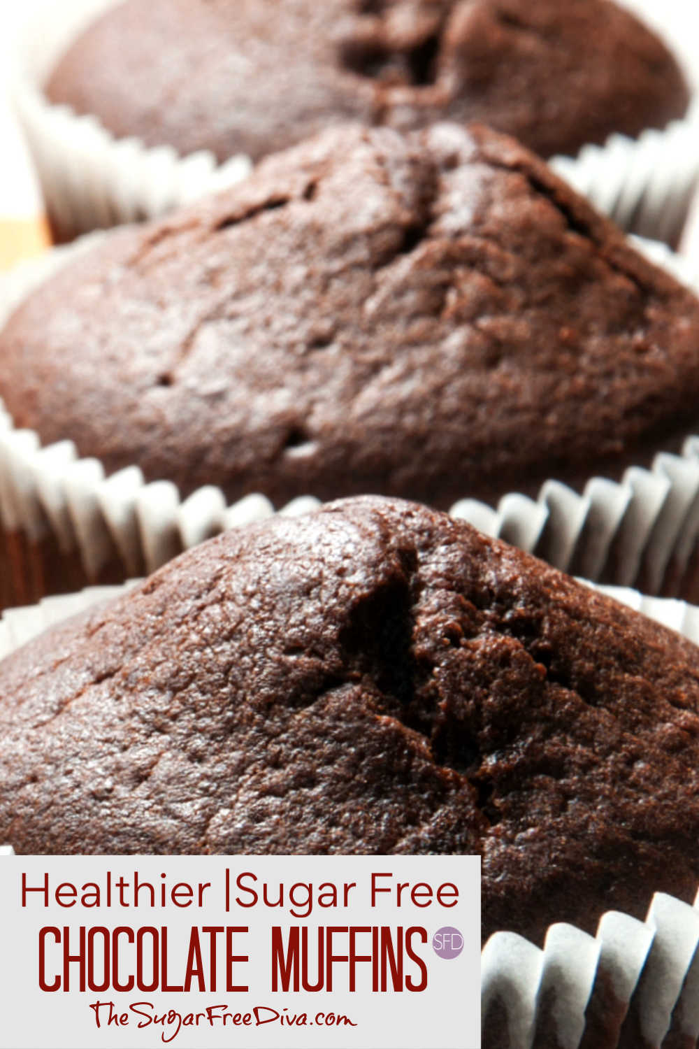 Healthier Sugar Free Chocolate Muffins