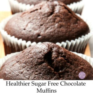 Healthier Sugar Free Chocolate Muffins