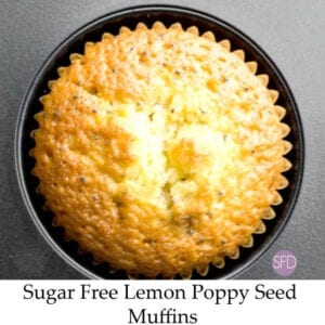 Sugar Free Lemon Poppy Seed Muffins