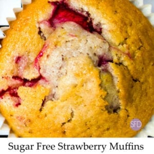 Sugar Free Strawberry Muffins
