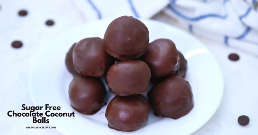 Sugar Free Keto Chocolate Covered Coconut Candy THE SUGAR FREE DIVA
