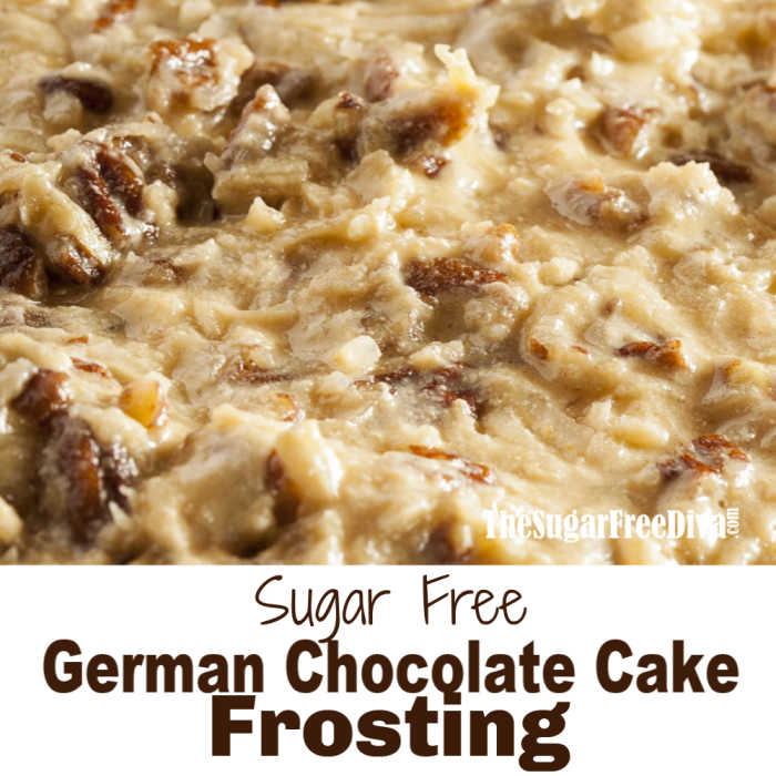 Sugar Free German Chocolate Frosting