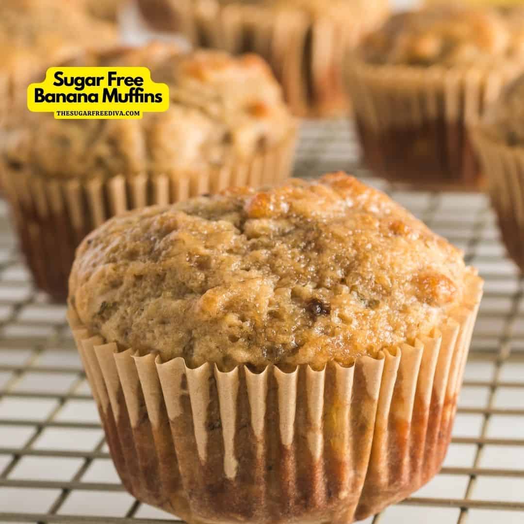 For the perfect breakfast, brunch or snack idea. This is the recipe for yummy Sugar Free Banana Muffins that you will love