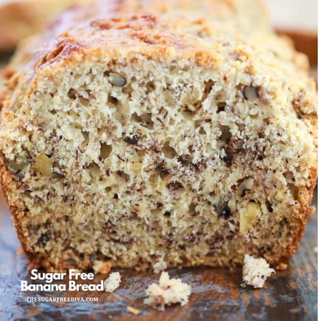 This recipe for Sugar Free Banana Bread is really delicious.