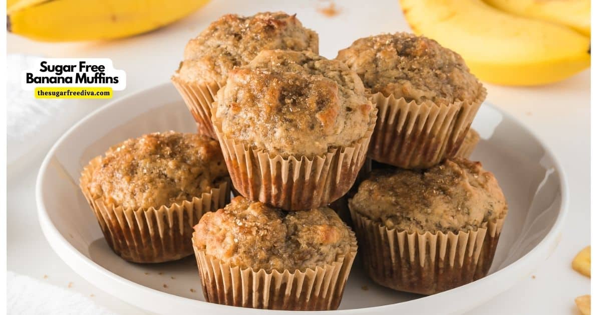 For the perfect breakfast, brunch or snack idea. This is the recipe for yummy Sugar Free Banana Muffins that you will love