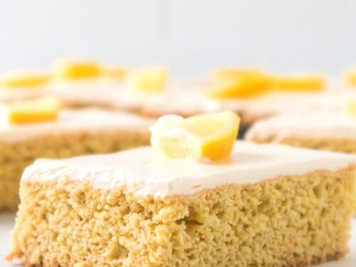 Sugar Free Lemon Sheet Cake Bars