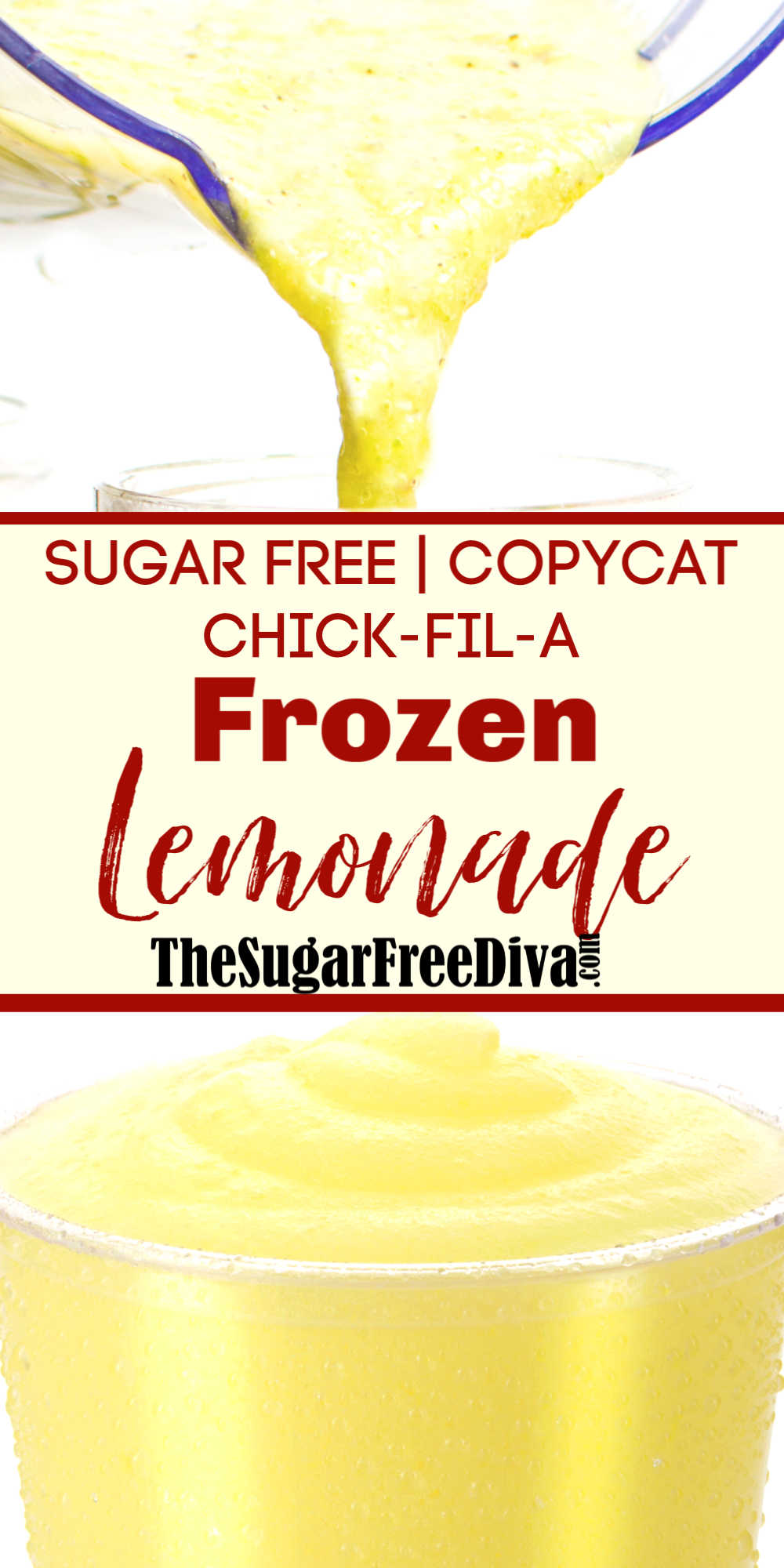Sugar Free Copycat Chick-fil-A Frozen Lemonade