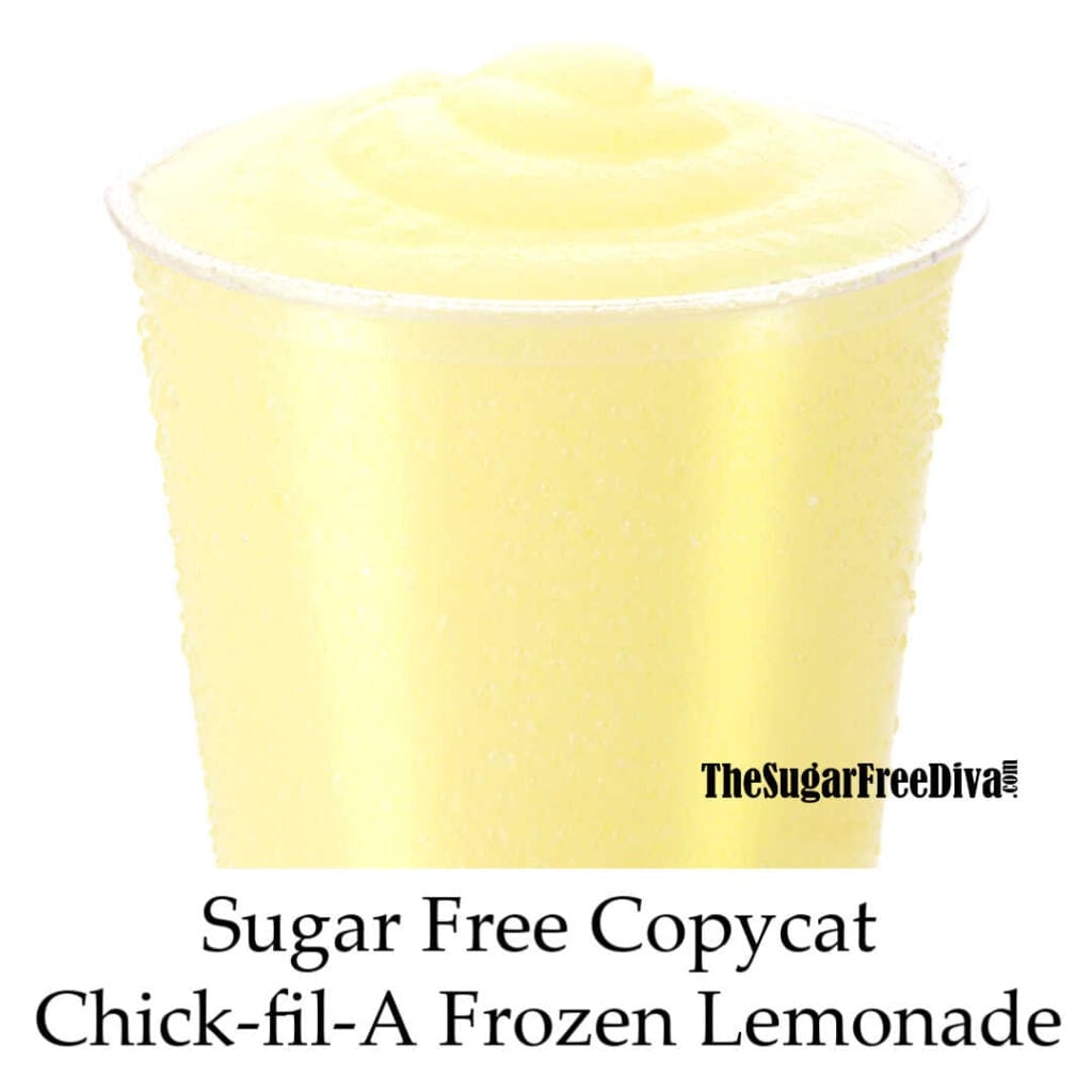The recipe for Sugar Free Copycat ChickfilA Frozen Lemonade