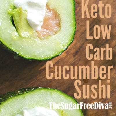 Keto Low Carb Cucumber Sushi