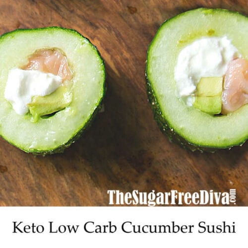 Keto Low Carb Cucumber Sushi
