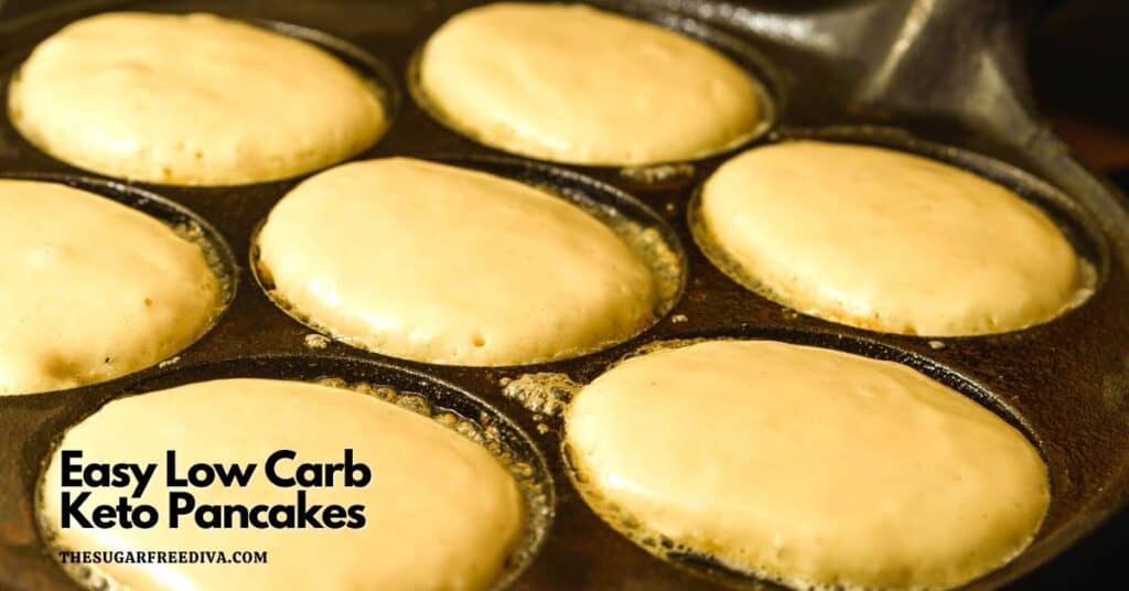 Easy Low Carb Keto Pancakes - THE SUGAR FREE DIVA