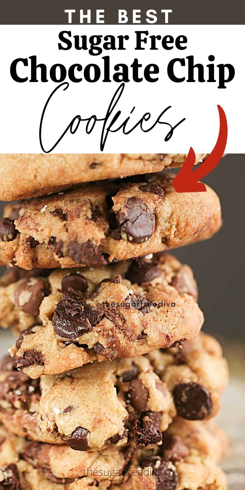 The Best Sugar Free Chocolate Chip Cookies!