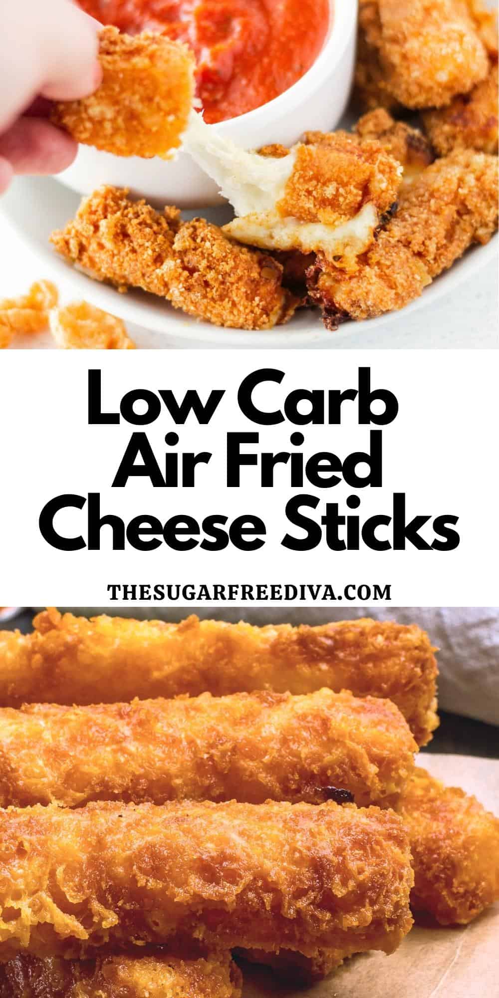 Low Carb Air Fried Cheese Sticks
