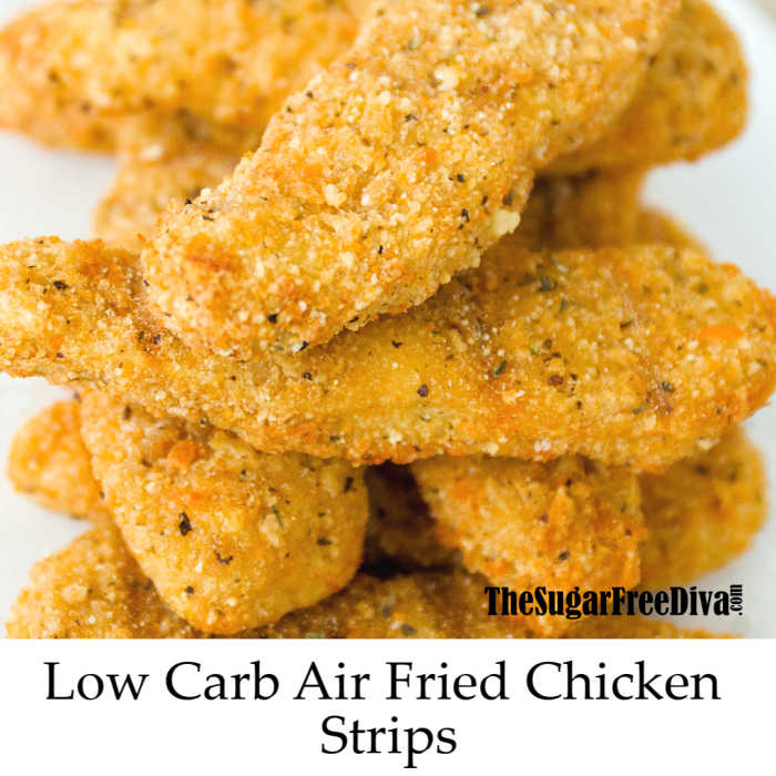 Air Fried Low Carb Chicken Tenders The Sugar Free Diva