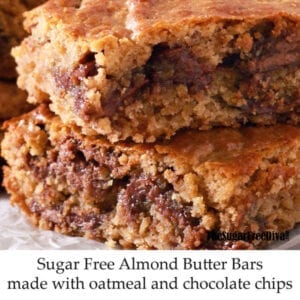 Sugar Free Almond Butter Bars