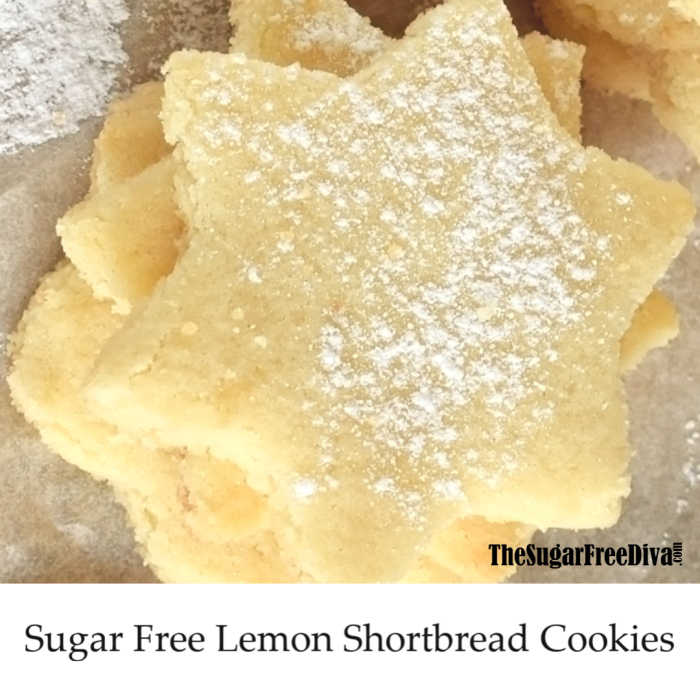 Sugar Free Lemon Shortbread Cookies