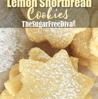 Sugar Free Lemon Shortbread Cookies