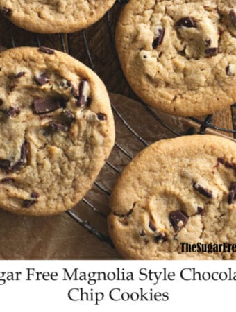 Sugar Free 'Magnolia' Style Chocolate Chip Cookies