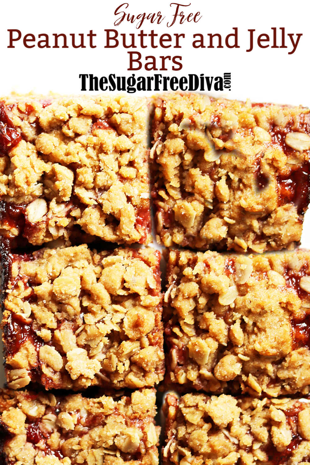 Sugar Free Peanut Butter and Jelly Bars