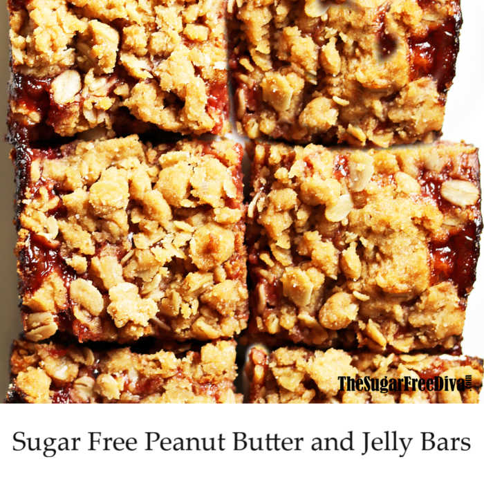 Sugar Free Peanut Butter and Jelly Bars
