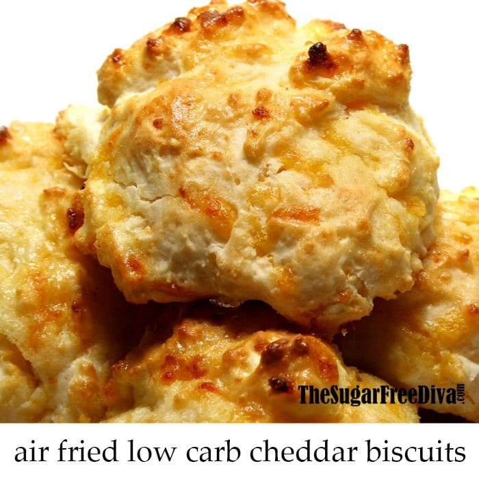 Air Fried Low Carb Cheddar Cheese Biscuits