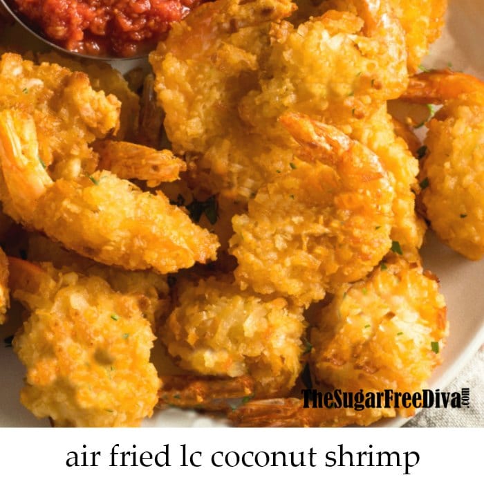 Low Carb Air Fried Coconut Shrimp
