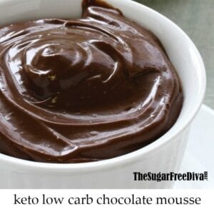 Keto Sugar Free Chocolate Mousse