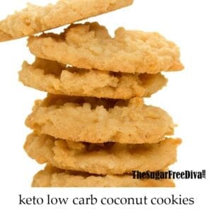 Sugar Free Keto Coconut Cookies