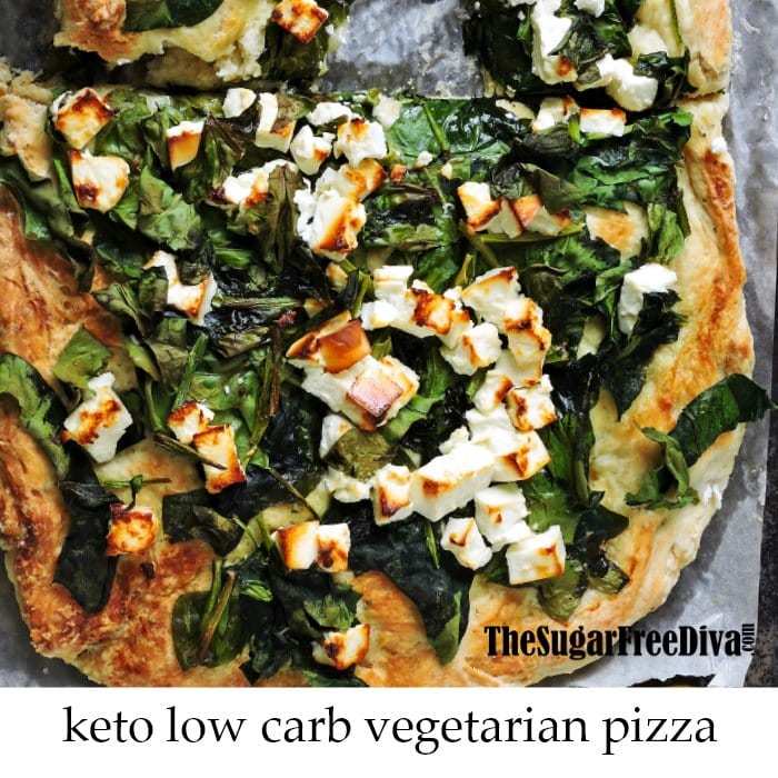 Keto Low Carb Vegetarian Pizza