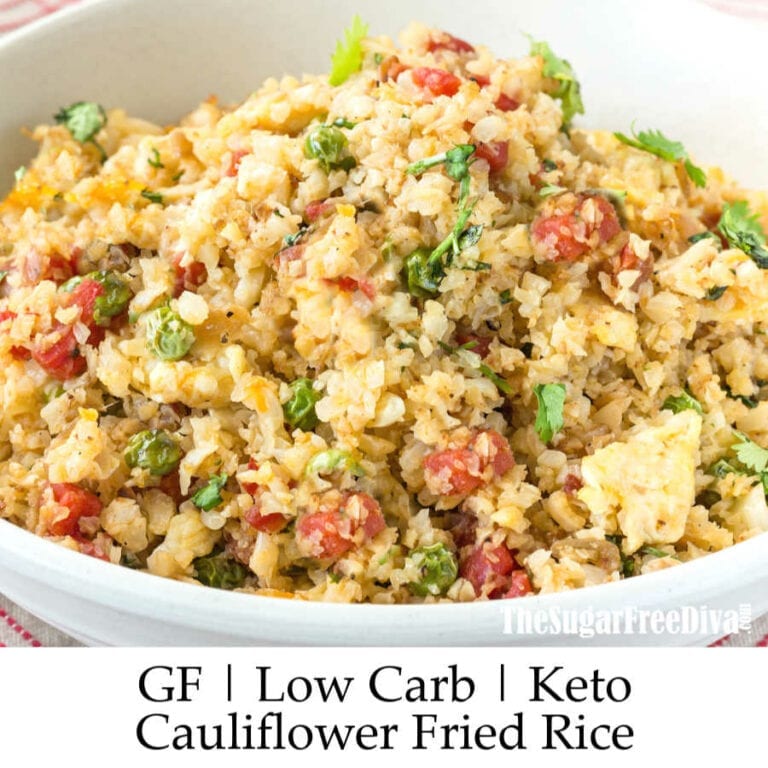 Low Carb Cauliflower Fried Rice - THE SUGAR FREE DIVA