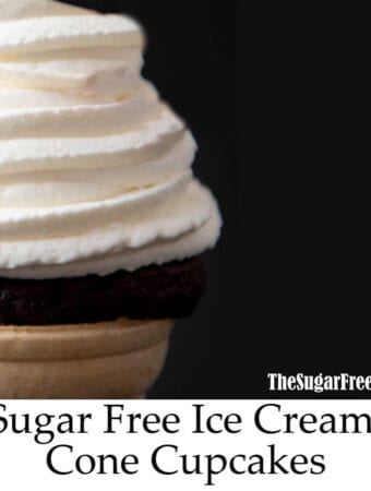 Sugar Free Ice Cream Cone Cupcakes
