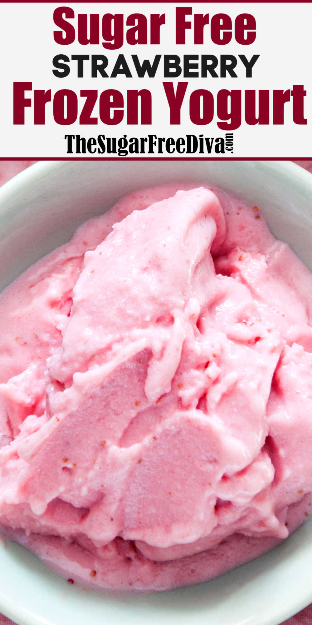 Sugar Free Strawberry Frozen Yogurt
