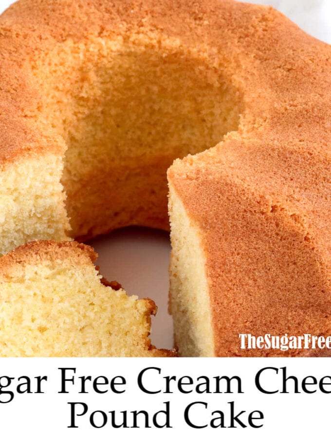 The dessert recipes that are featured are sugar free or low in sugar