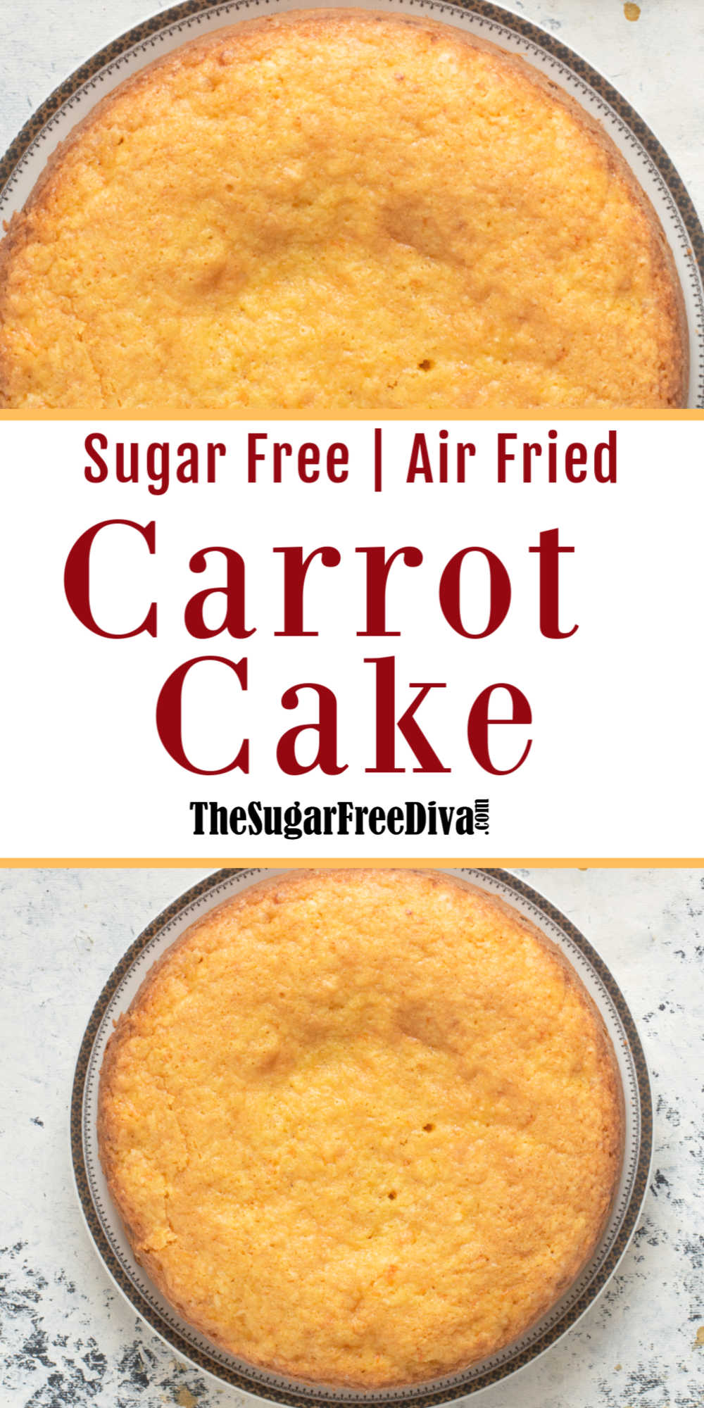 Sugar Free Air Fried Carrot Cake