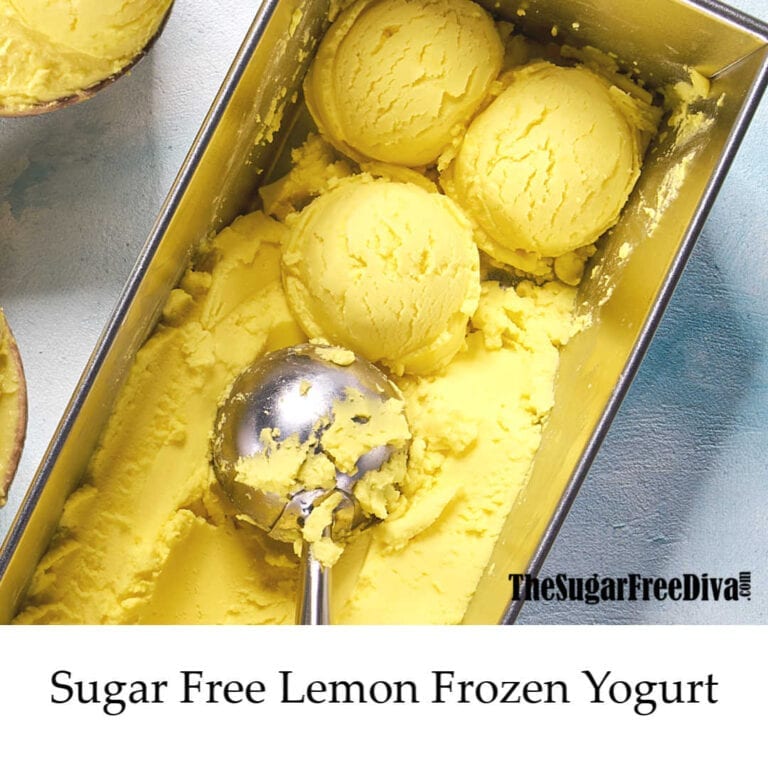 Sugar Free Lemon Frozen Yogurt THE SUGAR FREE DIVA