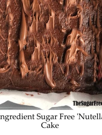 3 Ingredient Sugar Free 'Nutella' Cake