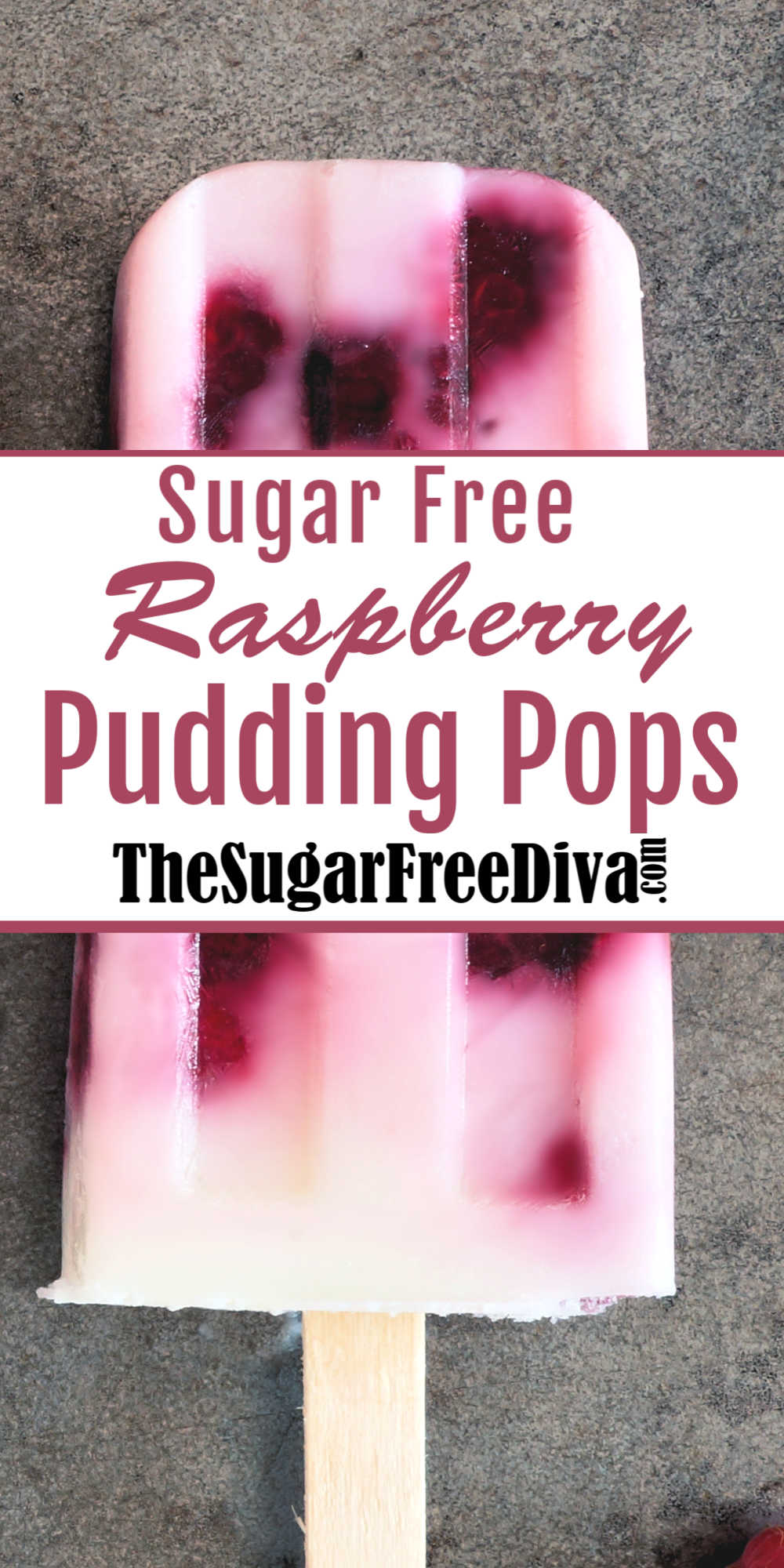 Sugar Free Raspberry Pudding Pops