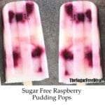 Sugar Free Raspberry Pudding Pops