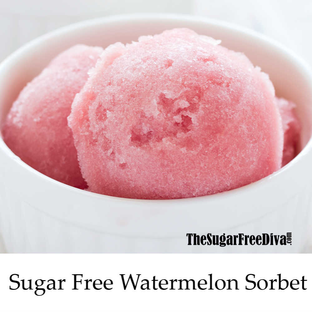Sugar Free Watermelon Sorbet