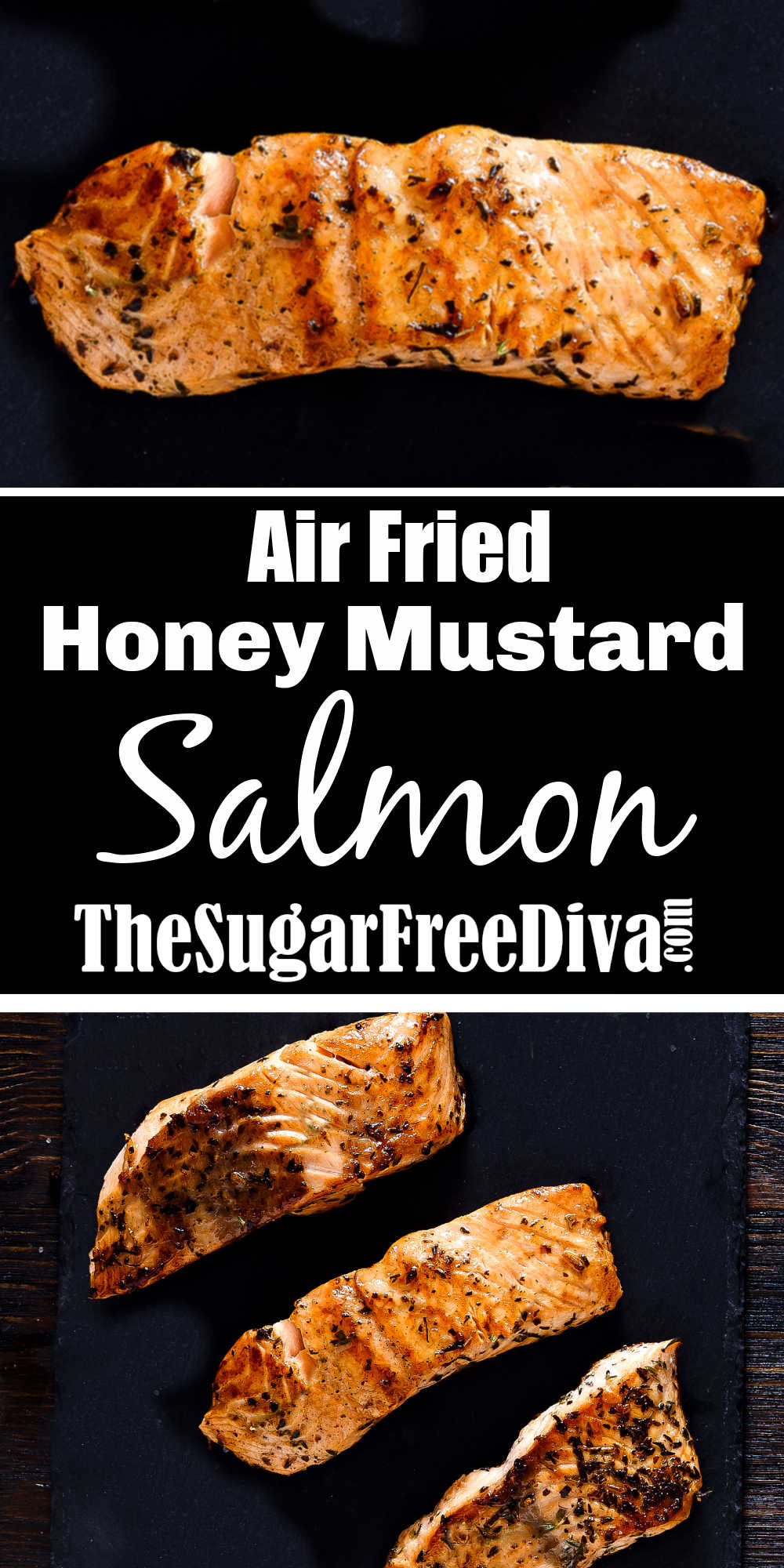 Air Fried Honey Mustard Salmon