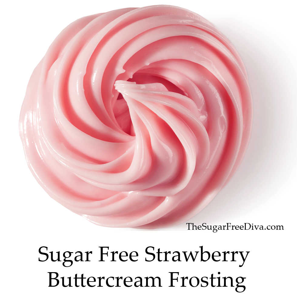 Sugar Free Strawberry Buttercream Frosting