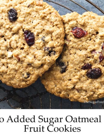No Added Sugar Fruit and Oatmeal Cookies