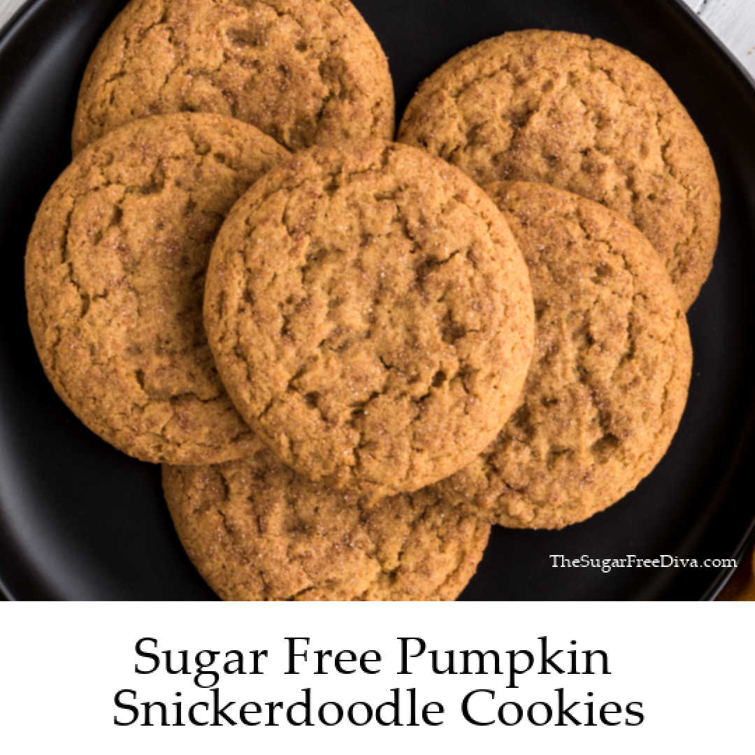 Sugar Free Pumpkin Snickerdoodle Cookies