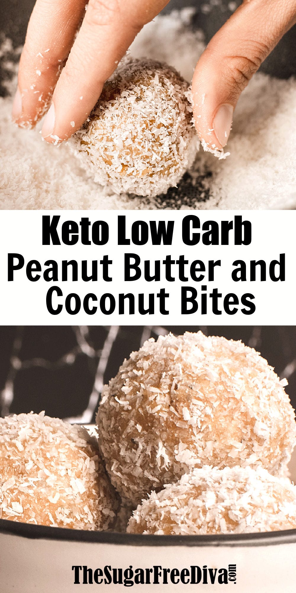 Keto Low Carb Peanut Butter Coconut Bites