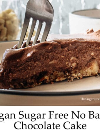 No Bake Sugar Free Vegan Chocolate Cake